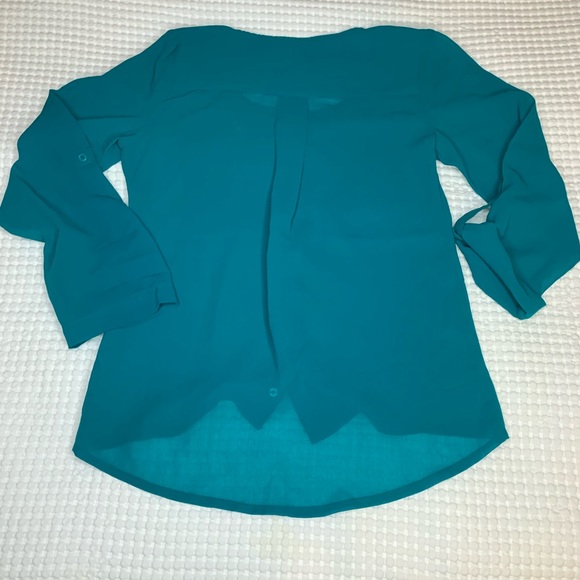 Teal Charlotte Russe blouse - Picture 6 of 9